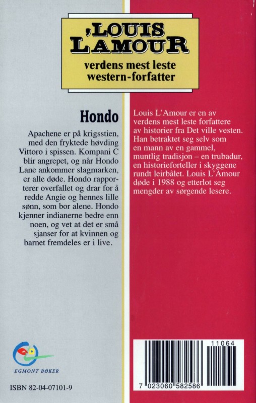 Hondo - Novel (Norwegian)  The Official Louis L'Amour Website