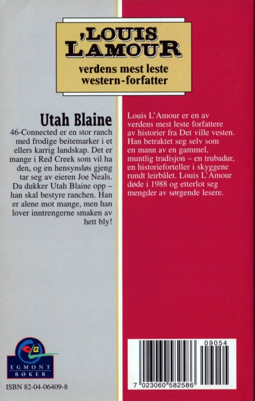 Utah Blaine by Louis L'Amour